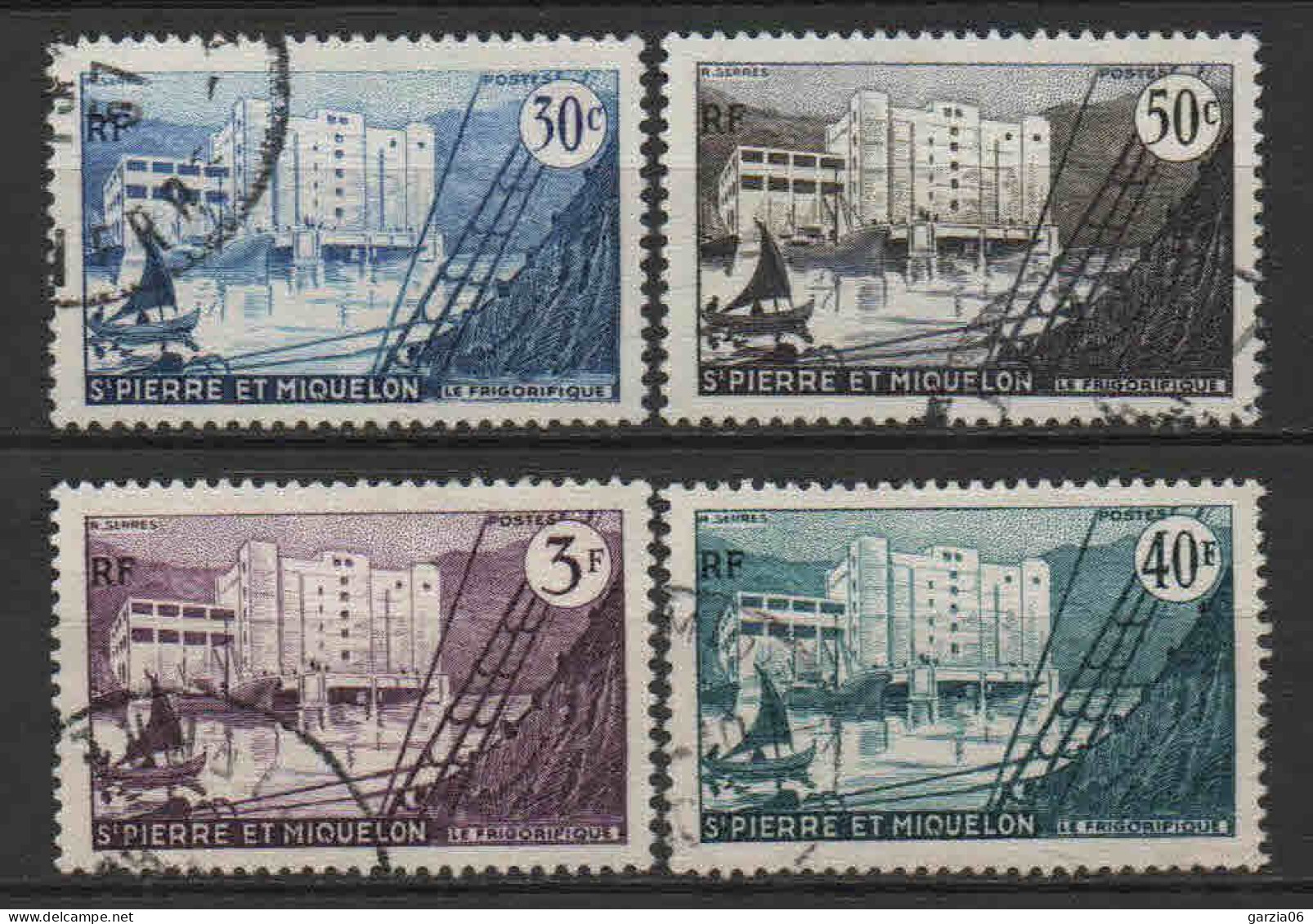 St Pierre Et Miquelon    - 1955 -  Frigorifique  - N° 348 à 351 - Oblit - Used - Gebraucht