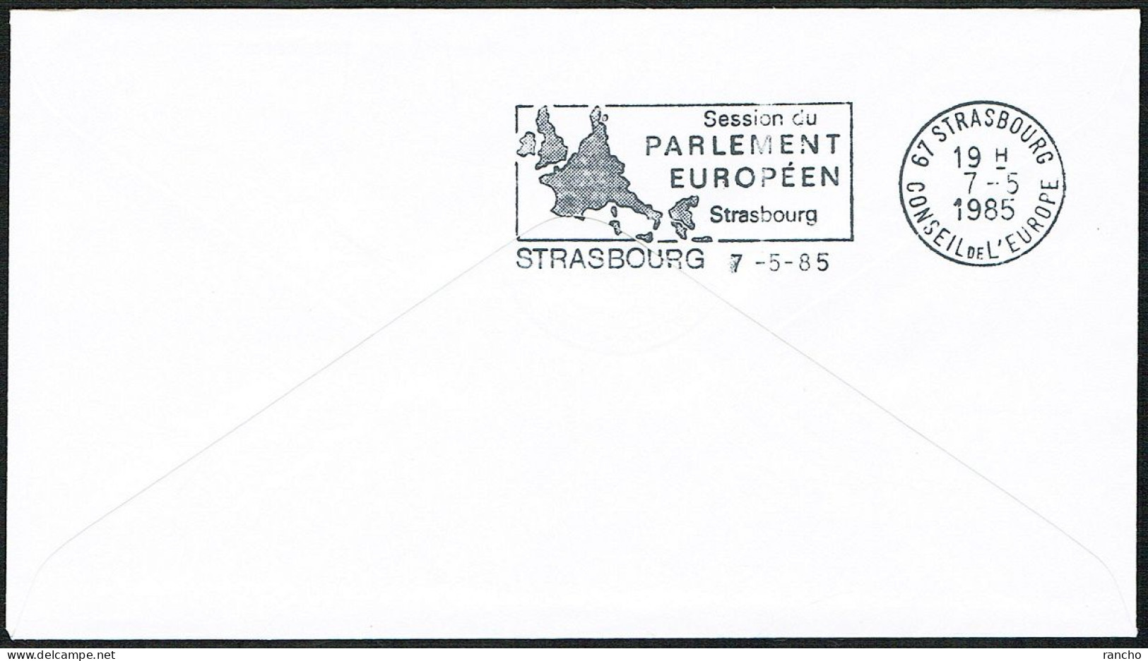 EUROPA FDC SERVICE . TIRAGE LIMITE Nr:136. DU CONSEIL DE L'EUROPE STRASBOURG . ANDORRE .4.5.1985. - Storia Postale