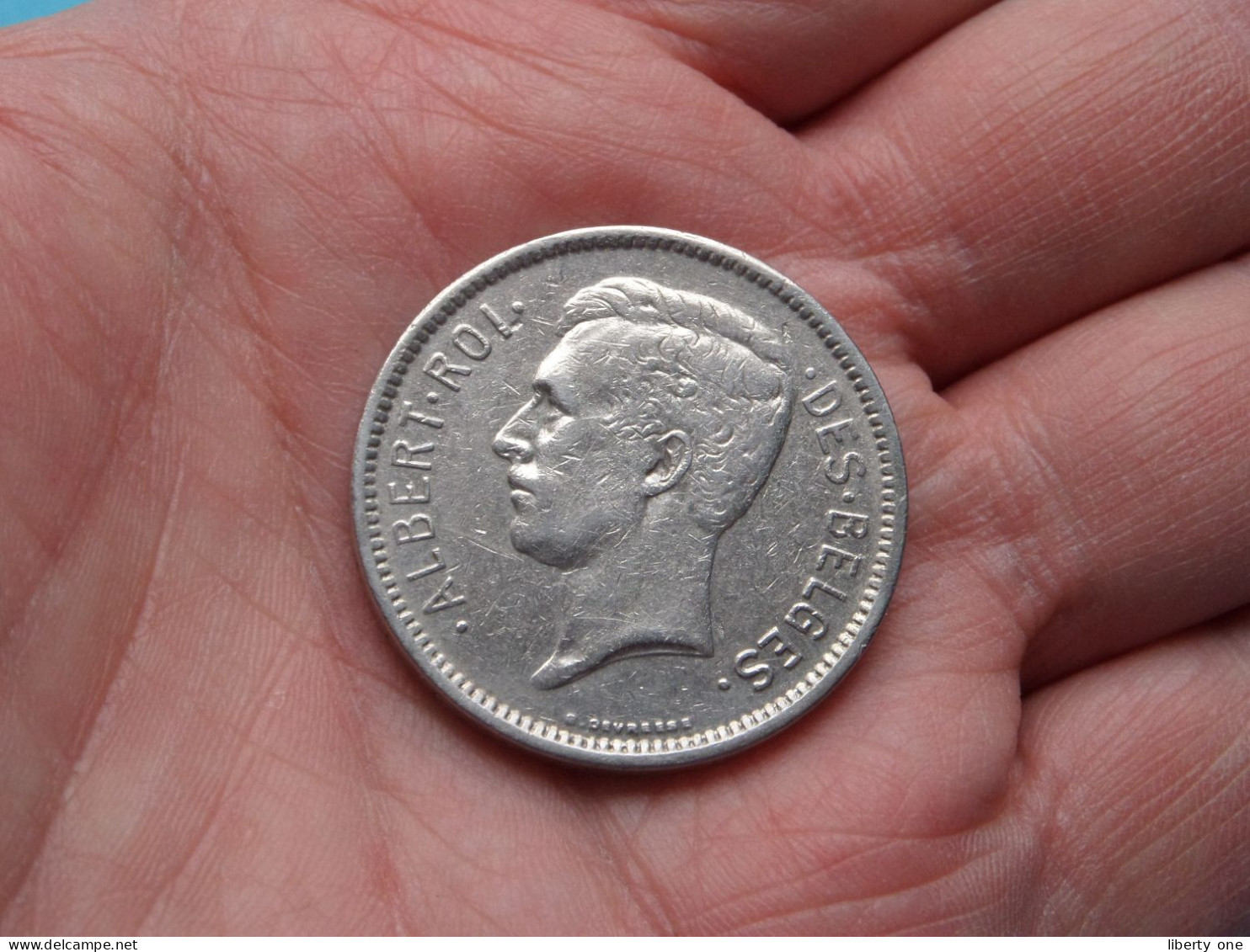 1930 FR - 5 Franc / UN Belga - Pos B ( Uncleaned Coin / For Grade, Please See Photo ) ! - 5 Francs & 1 Belga
