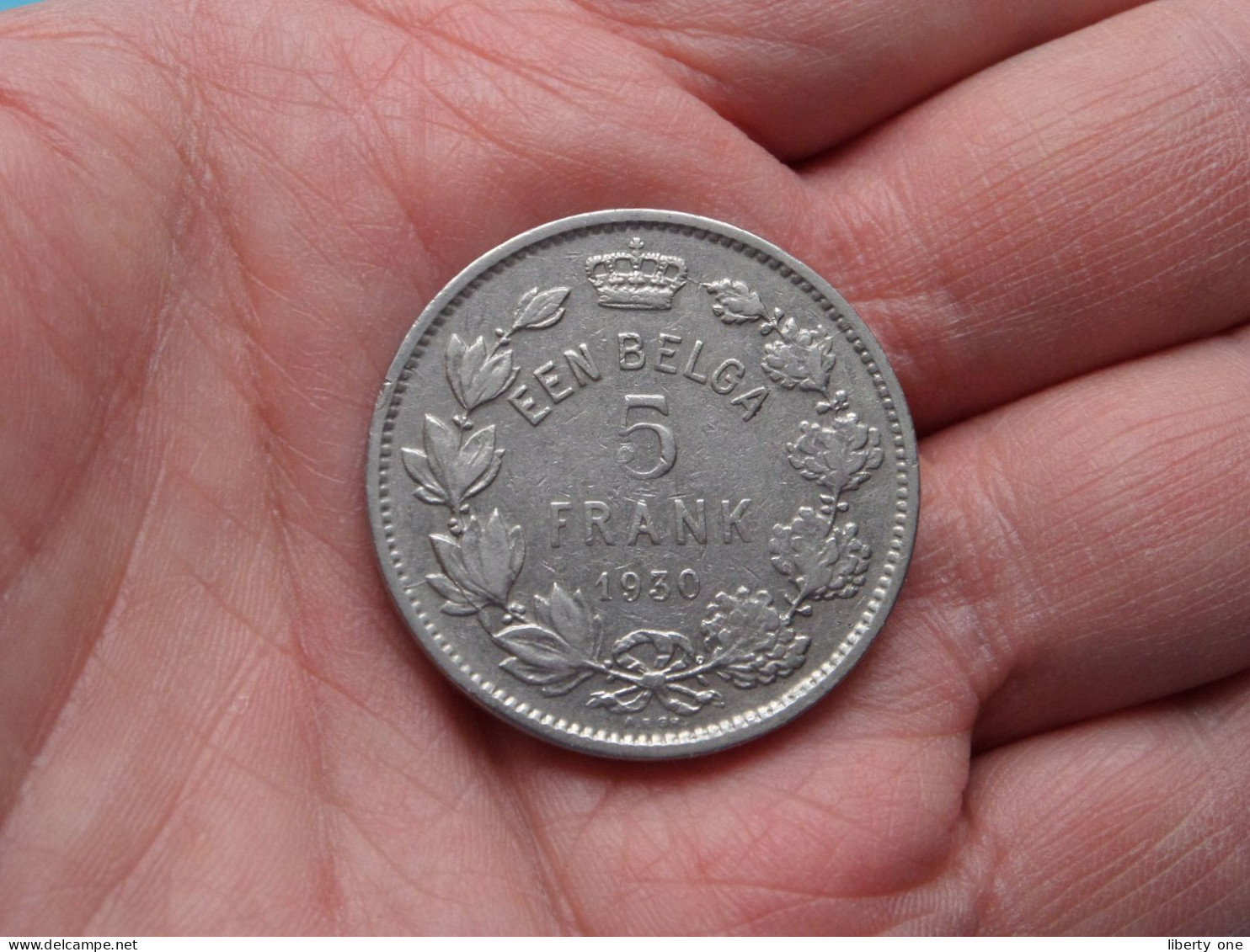 1930 VL - 5 Franc / EEN Belga - Pos B ( Uncleaned Coin / For Grade, Please See Photo ) ! - 5 Francs & 1 Belga