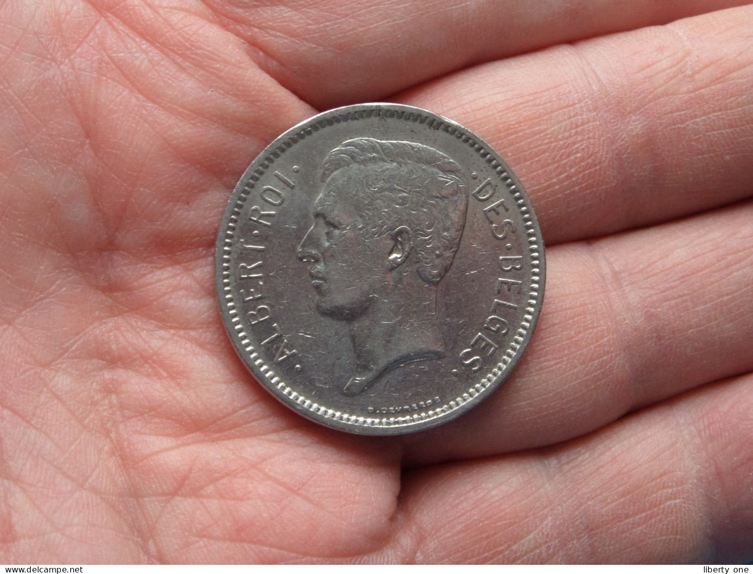 1933 FR - 5 Franc / UN Belga - Pos A ( Uncleaned Coin / For Grade, Please See Photo ) ! - 5 Francs & 1 Belga