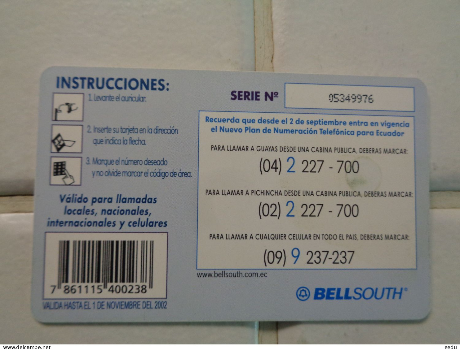 Ecuador Phonecard - Ecuador