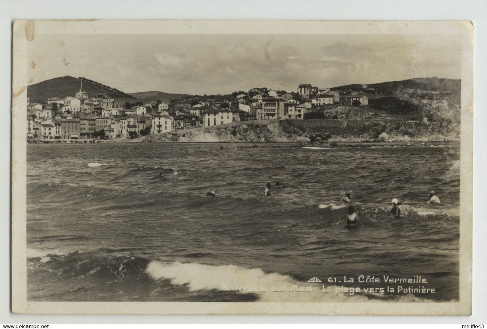 66/ CPSM - Banyuls Sur Mer - La Plage Vers La Potinière - Banyuls Sur Mer