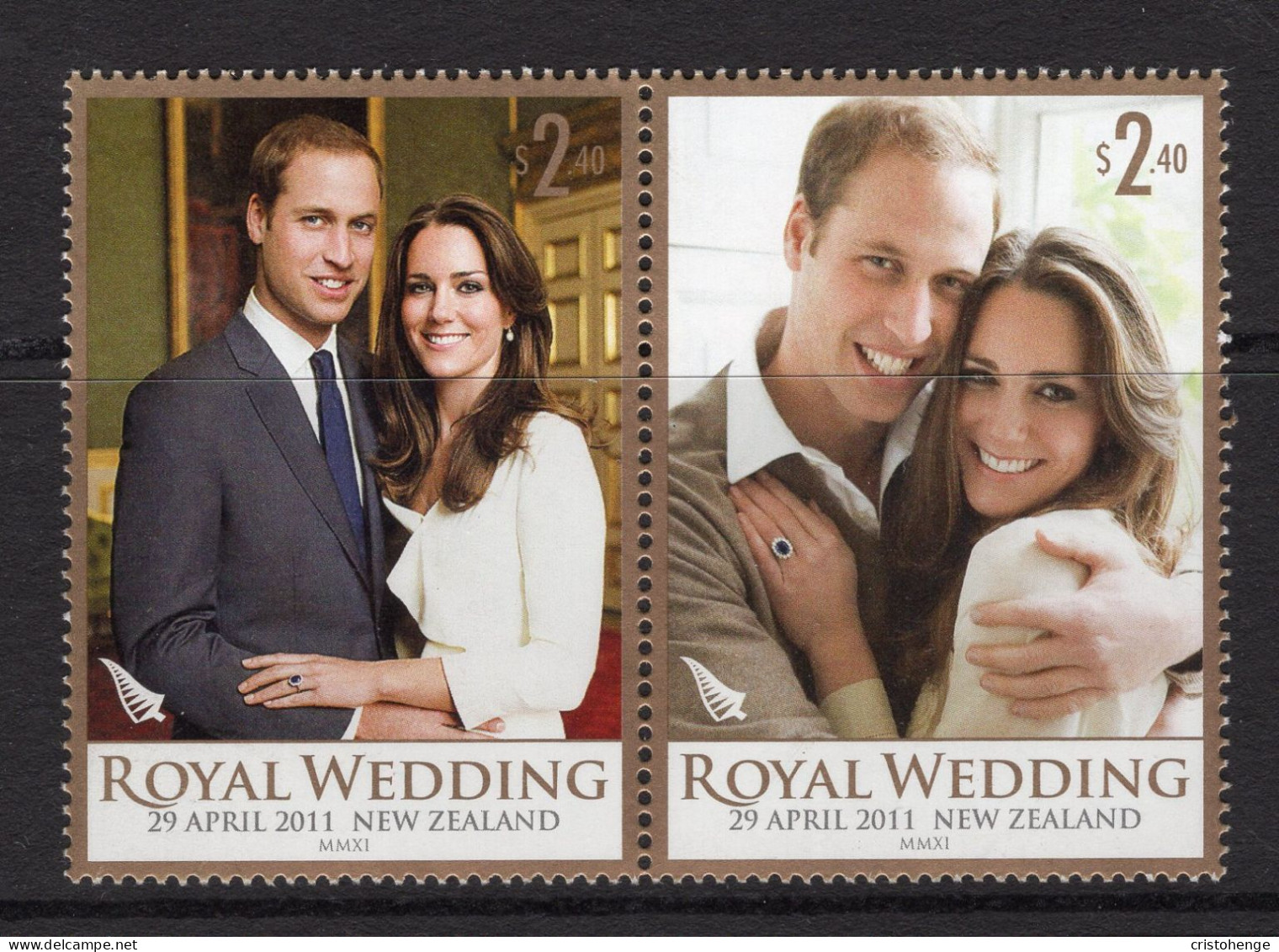 New Zealand 2011 Royal Wedding Set MNH (SG 3266-3267) - Neufs