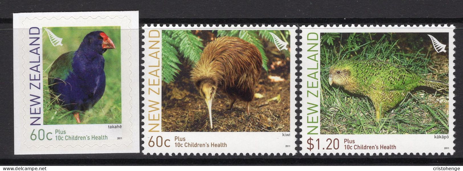 New Zealand 2011 Health - Flightless Birds Set MNH (SG 3304-3307) - Unused Stamps
