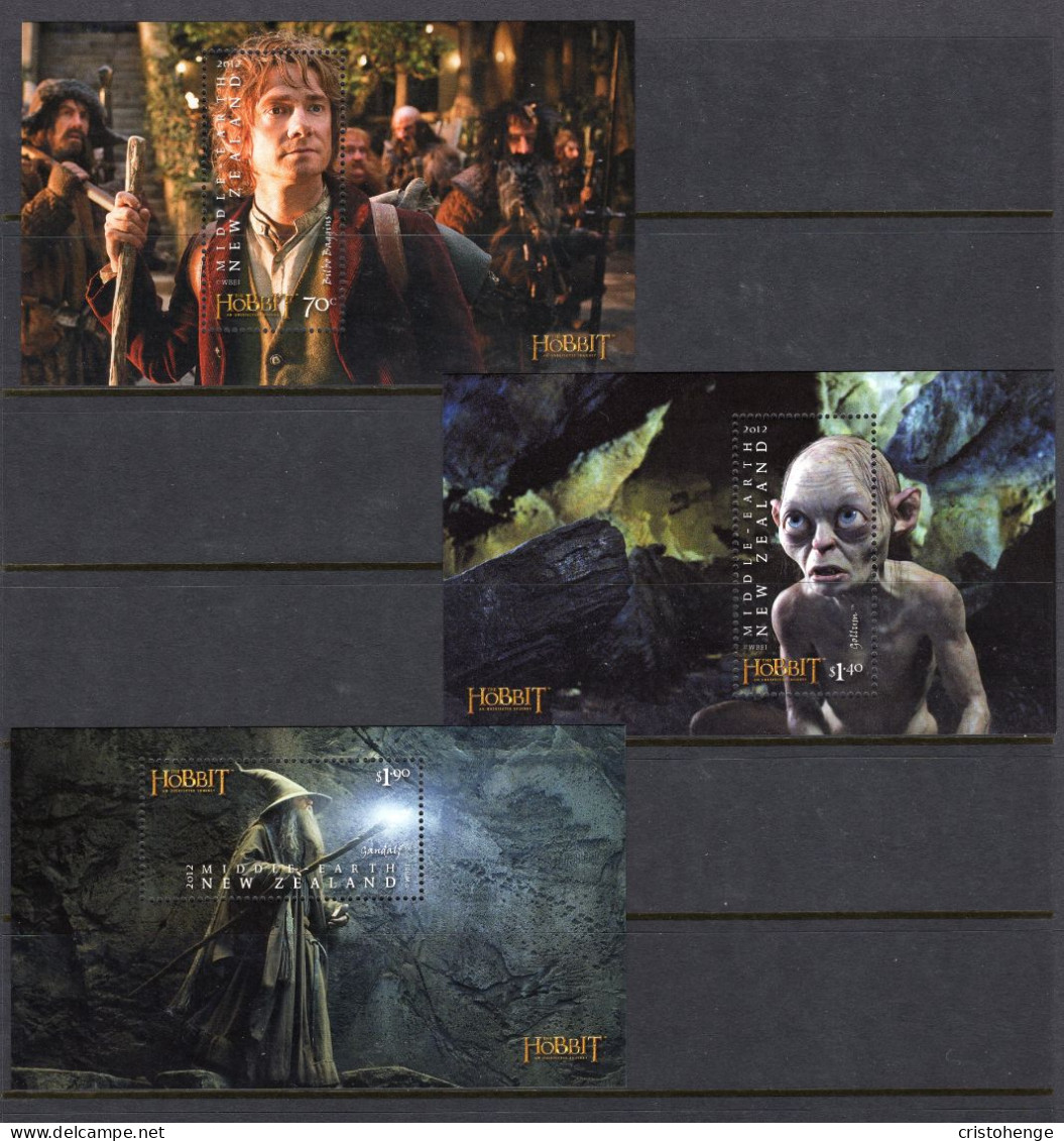 New Zealand 2012 The Hobbit - An Unexpected Journey MS Set MNH (SG Unlisted) - Unused Stamps