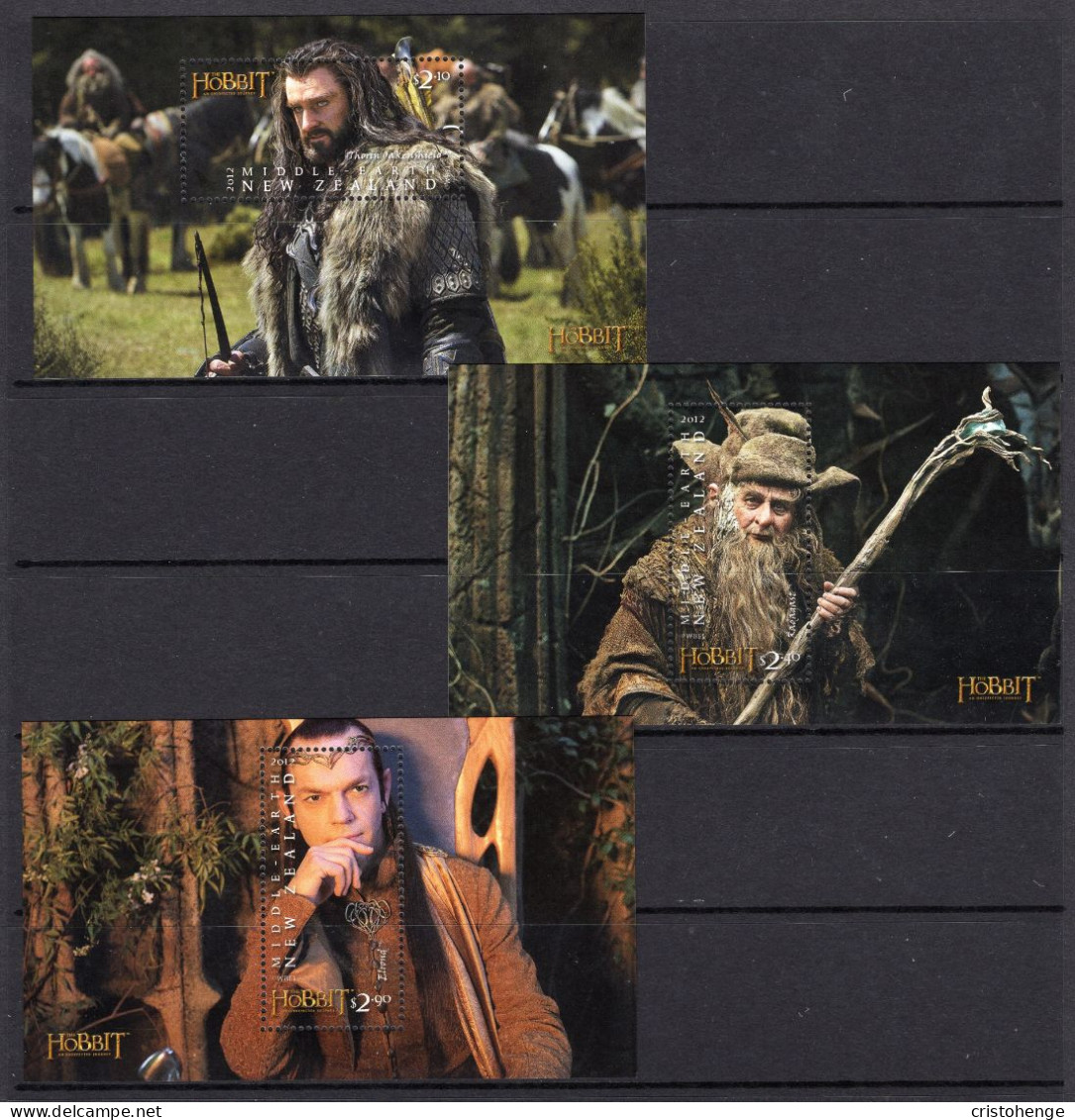 New Zealand 2012 The Hobbit - An Unexpected Journey MS Set MNH (SG Unlisted) - Unused Stamps