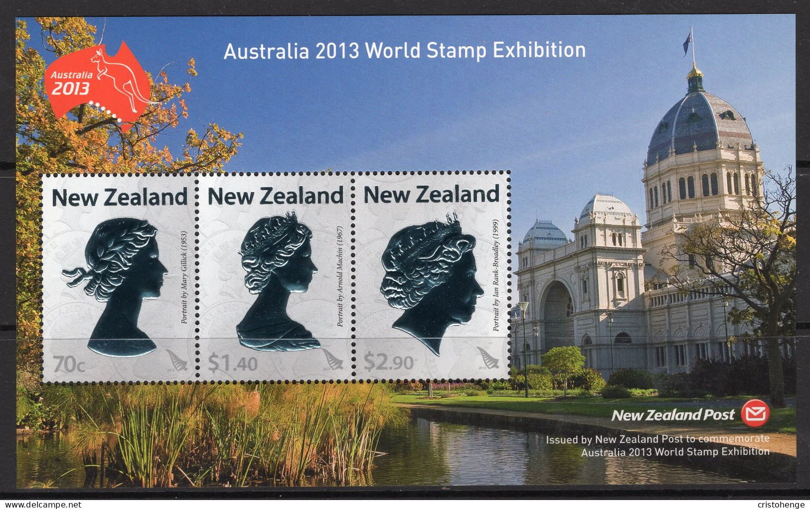 New Zealand 2013 Australia 2013 Stamp Exhibition - QEII Coronation Anniversary MS MNH (SG MS3455) - Unused Stamps