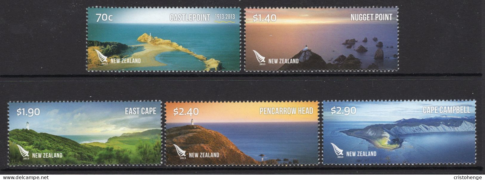New Zealand 2013 Coastlines Set MNH (SG 3489-3493) - Nuevos