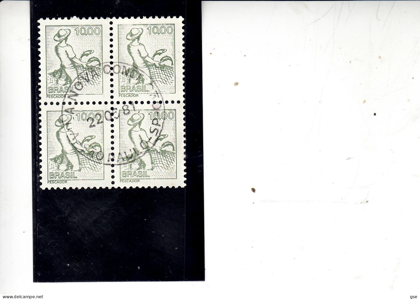 BRASILE  1977 - Yvert  1250° (quartina)  Serie Corrente - Used Stamps