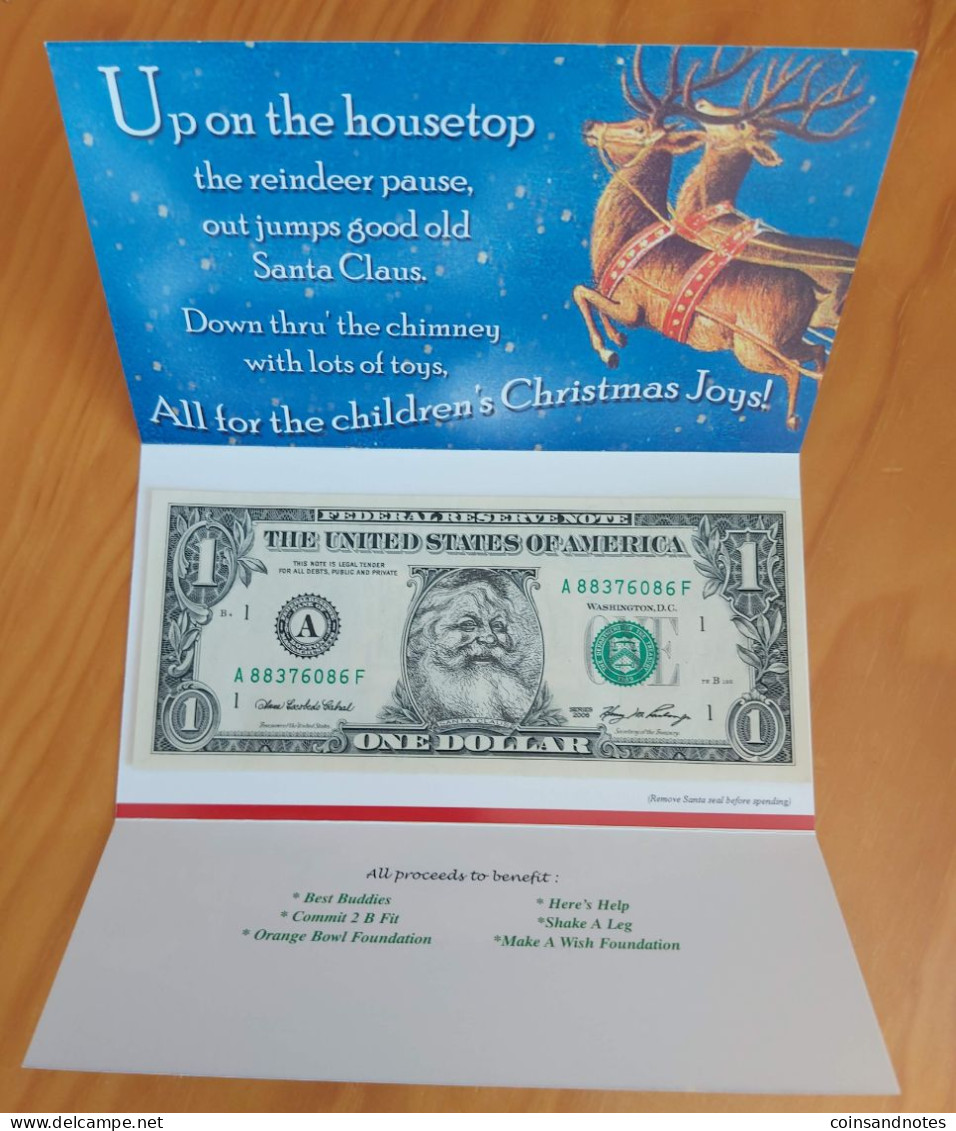 USA 2006 - Santa Claus Real $1 Note - Christmas Gift - Ltd Edition - Sets & Sammlungen