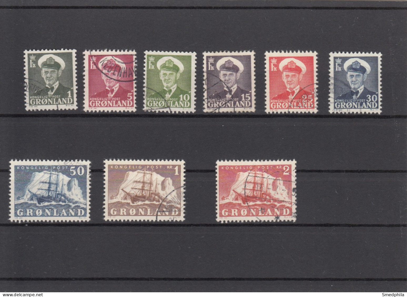 Greenland 1950 - Michel 28-36 Used - Gebraucht