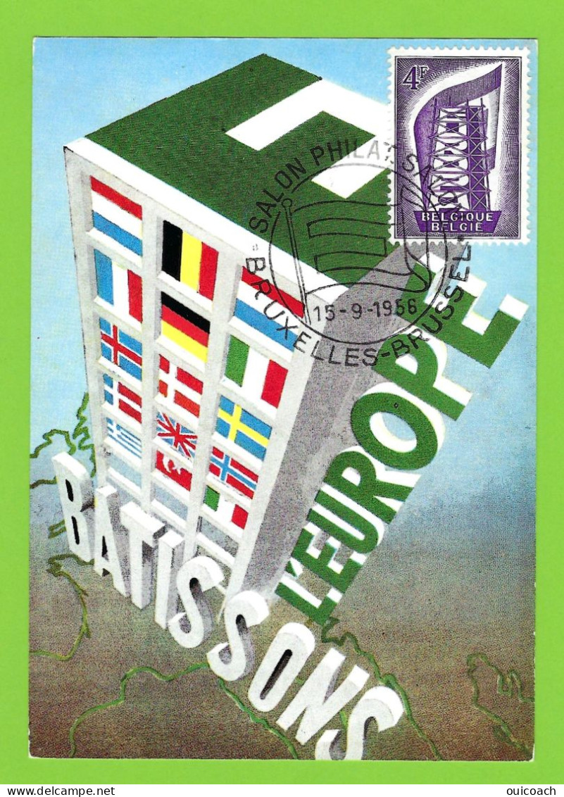 Europa Belgique 1956 Carte-maximum 995 - 1956
