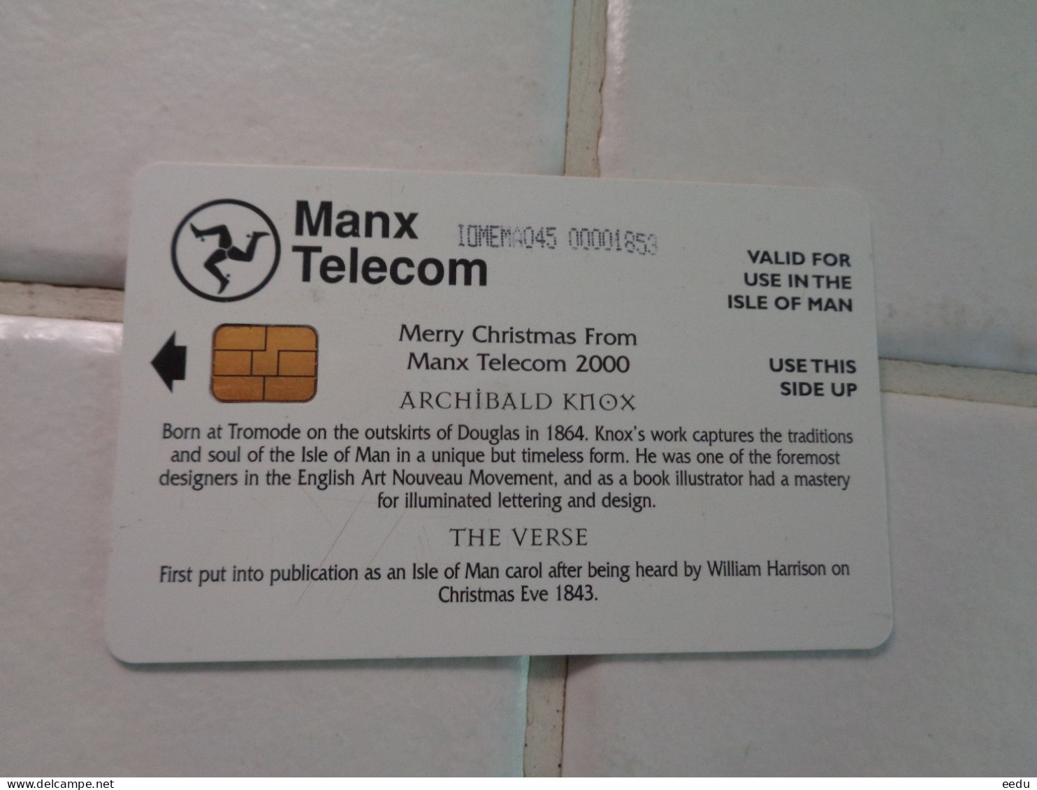 Isle Of Man Phonecard - Man (Eiland)