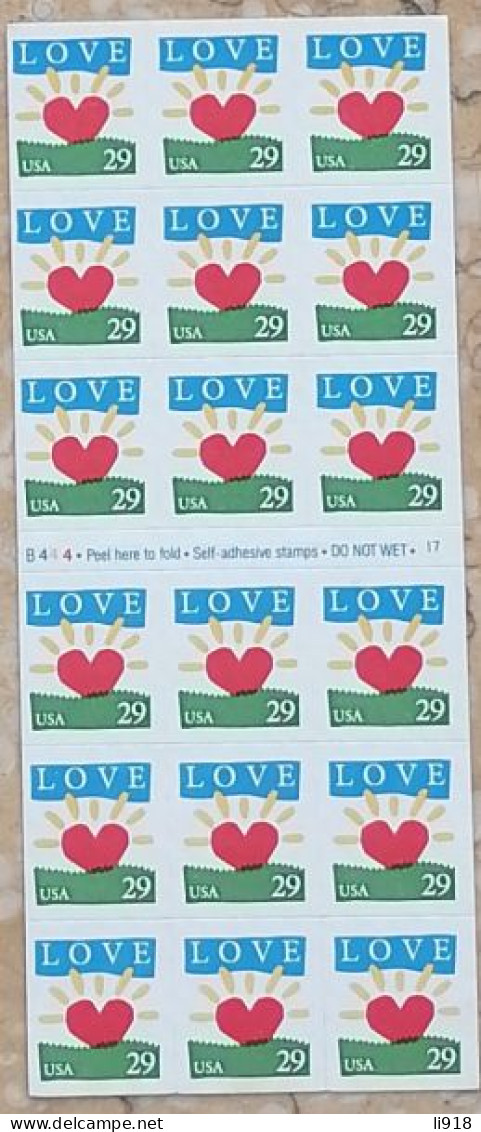 USA 1993 Love Booklet MNH - 1981-...