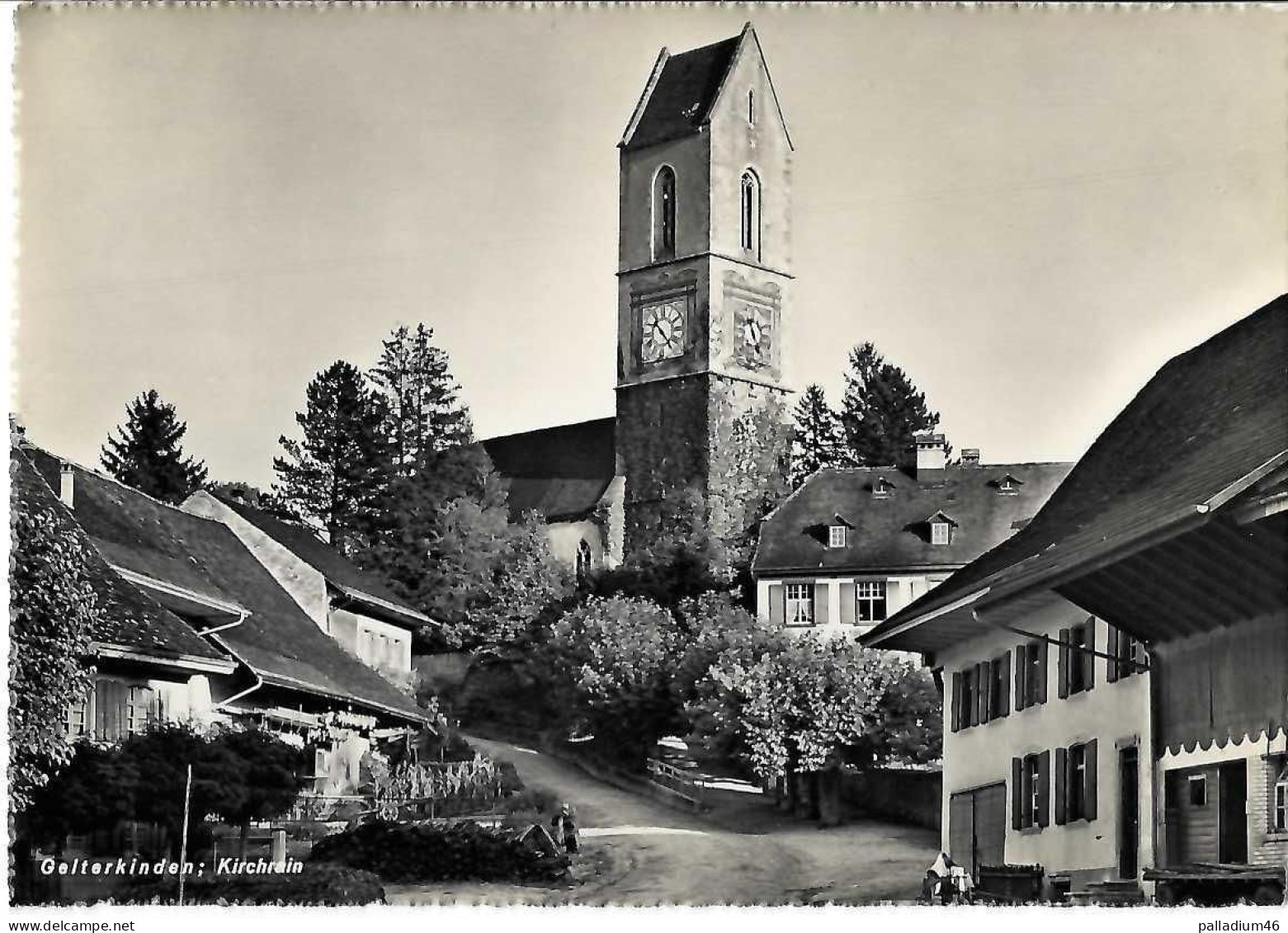 BASEL GELTERKINDEN KIRCHRAIN - Photo J. Gaberell Thalwil No 31715 - Pas Circulé -10 X 15 - Gelterkinden