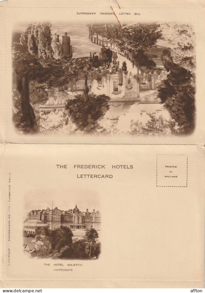 Harrogate UK 1905 Double Postcard - Harrogate