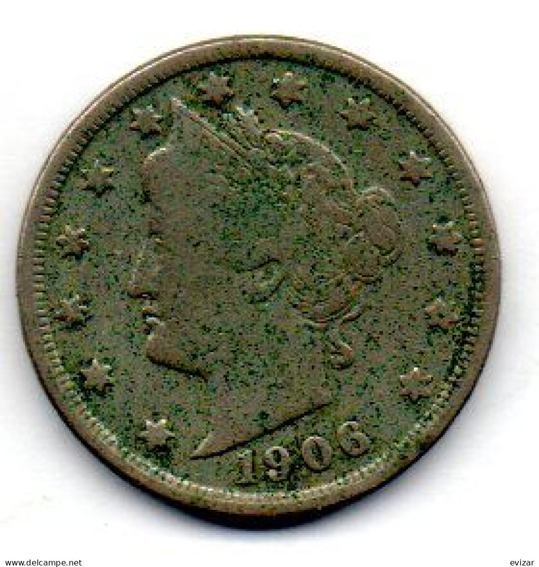 U.S.A, 5 Cents, Copper-Nickel, Year 1906, KM # 112 - 1883-1913: Liberty (Libertà)