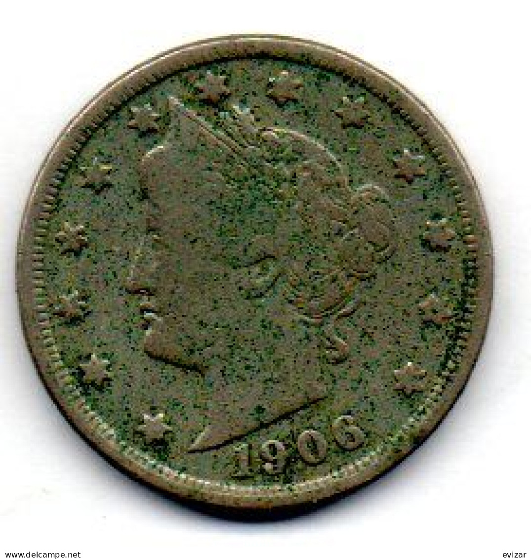U.S.A, 5 Cents, Copper-Nickel, Year 1906, KM # 112 - 1883-1913: Liberty
