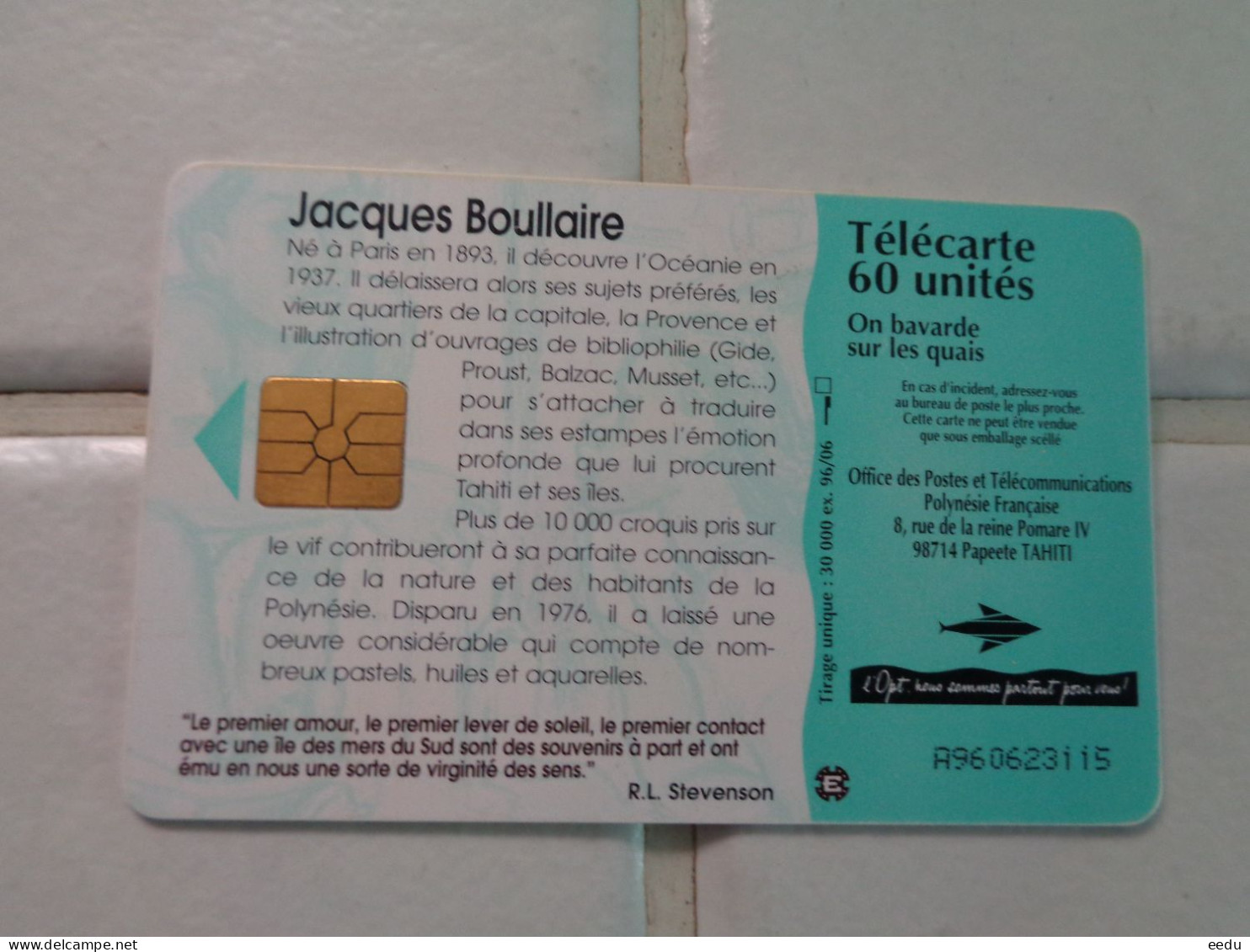 French Polynesia Phonecard - Polynésie Française