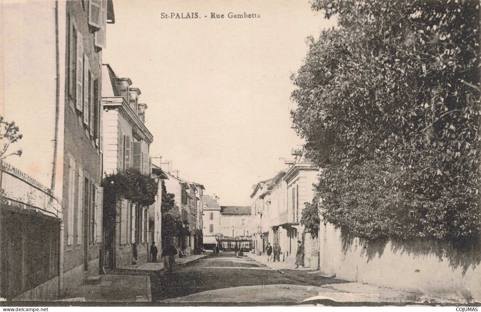 64 - ST PALAIS - S17872 - Rue Gambetta - Café François - Saint Palais