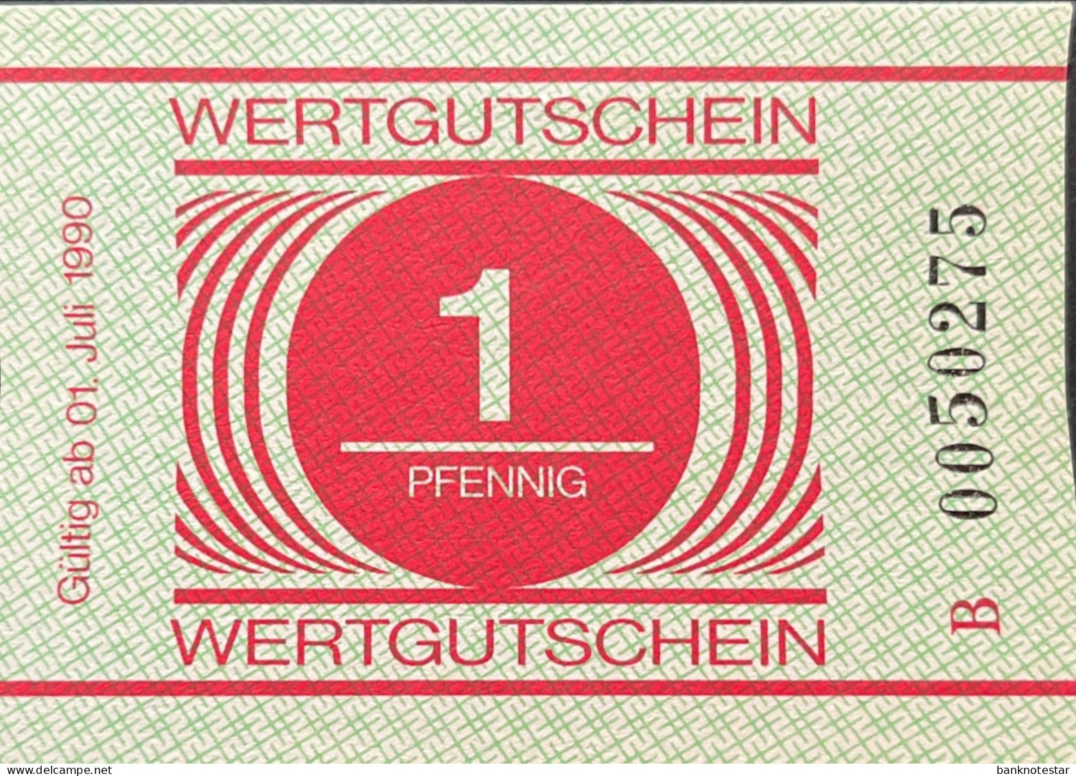 German Democratic Republic 1 Pfennig, P-NL (1990) - PRISON MONEY - UNC - Other & Unclassified