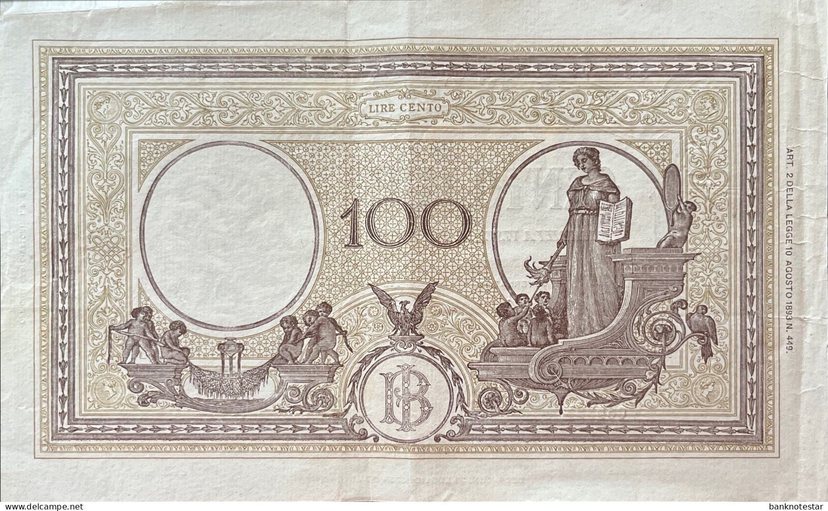 Italy 100 Lire, P-60 (23.08.1943) - Very Fine - 100 Lire