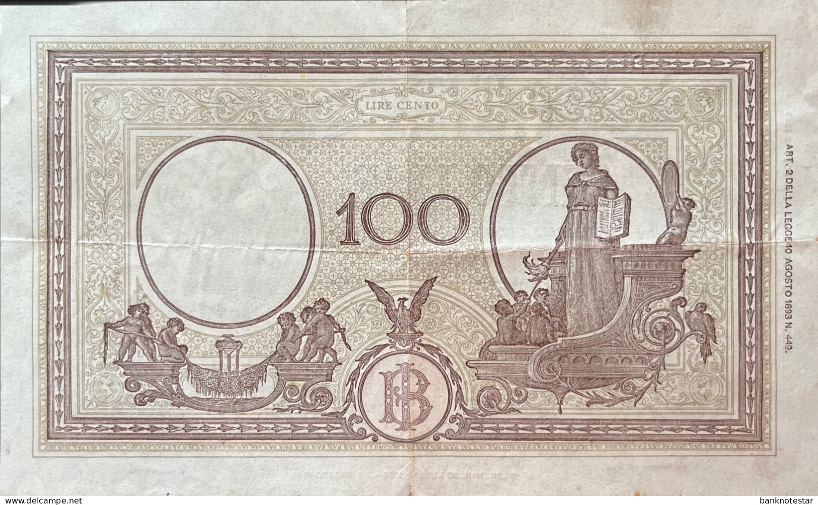 Italy 100 Lire, P-60 (10.10.1944) - Very Fine - 100 Lire