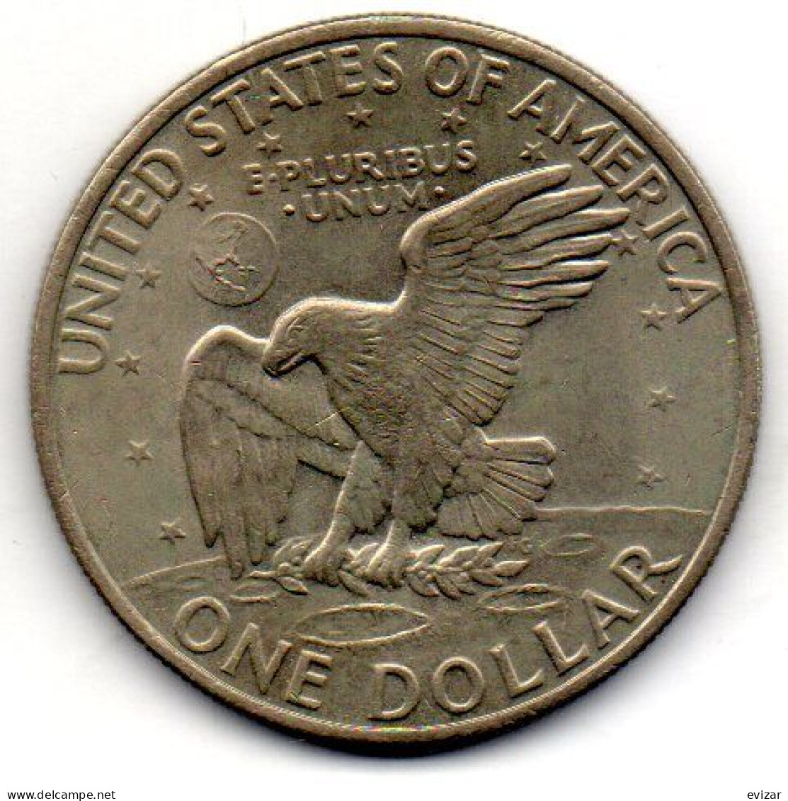 U.S.A, 1 Dollar, Copper-Nickel, Year 1972, KM # 203 - 1971-1978: Eisenhower