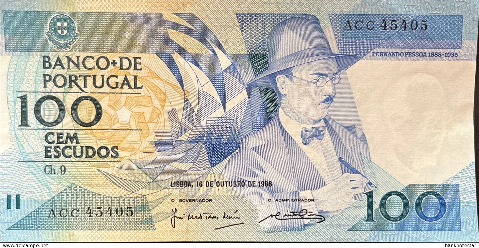 Portugal 100 Escudos, P-179a (16.10.1986) - Extremely Fine - Portugal