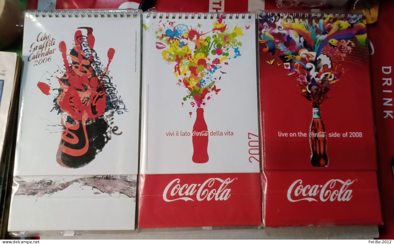 Coca-cola Lotto 3 Calendari Da Tavolo 06.07.08 - Kalender