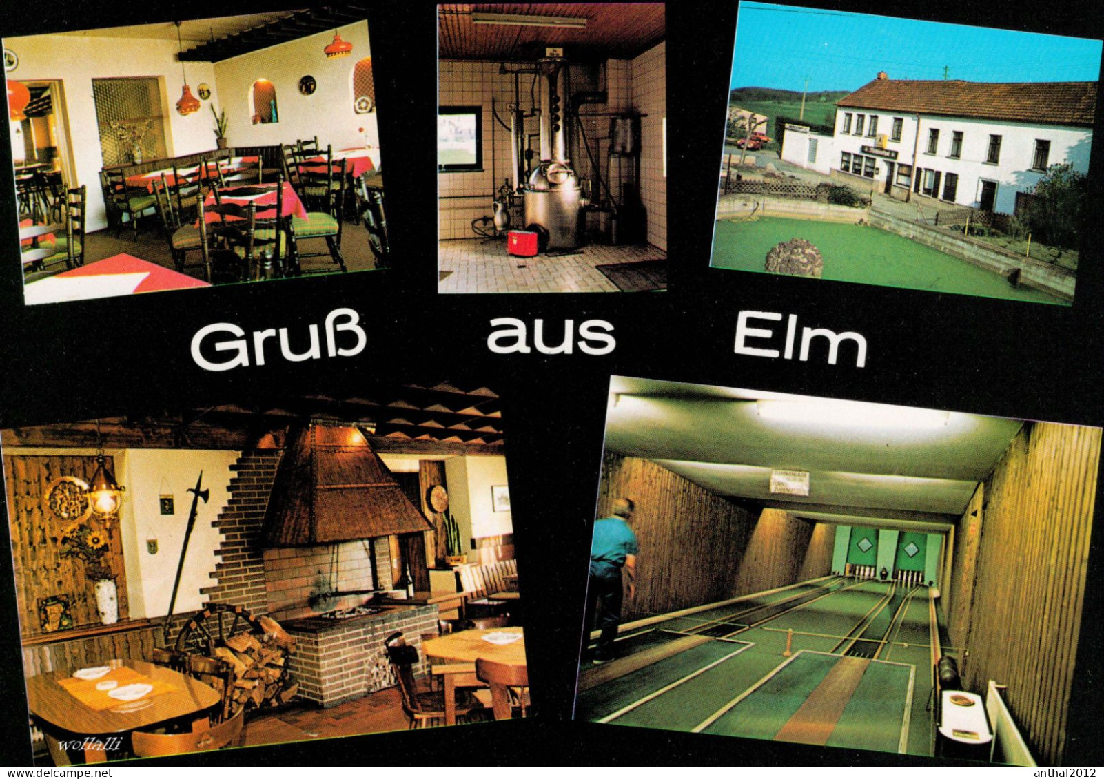 Rar Gruß Aus 6631 Elm/Saar Kegelbahn Gasthaus Mühlenthal Mehrbildkarte Um 1970 - Boliche