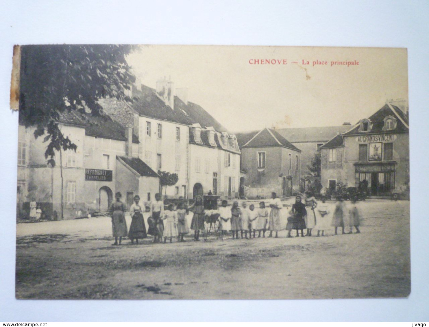 2023 - 1621  CHENOVE  (Côte D'Or)  :  La  Place Principale   1905   XXX - Chenove