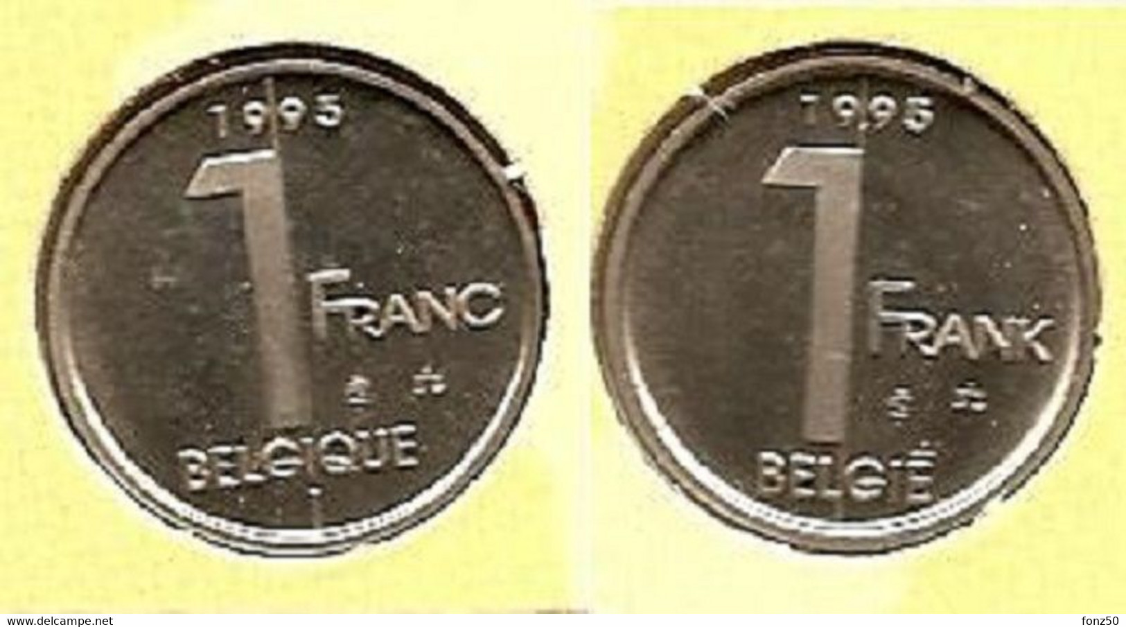 1 Frank 1995 Frans+vlaams * Uit Muntenset * FDC - 1 Franc