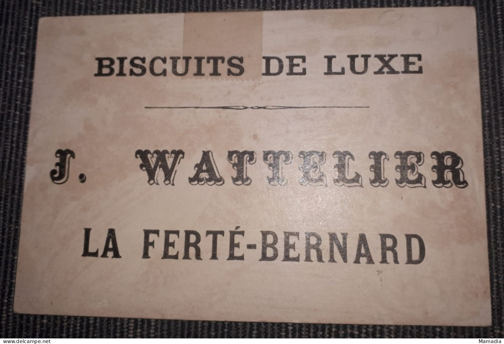 CHROMO VELO CYCLE CYCLISME BISCUITS WATTELIER HIER AUJOURD'HUI DEMAIN 1880-1895 - Other & Unclassified