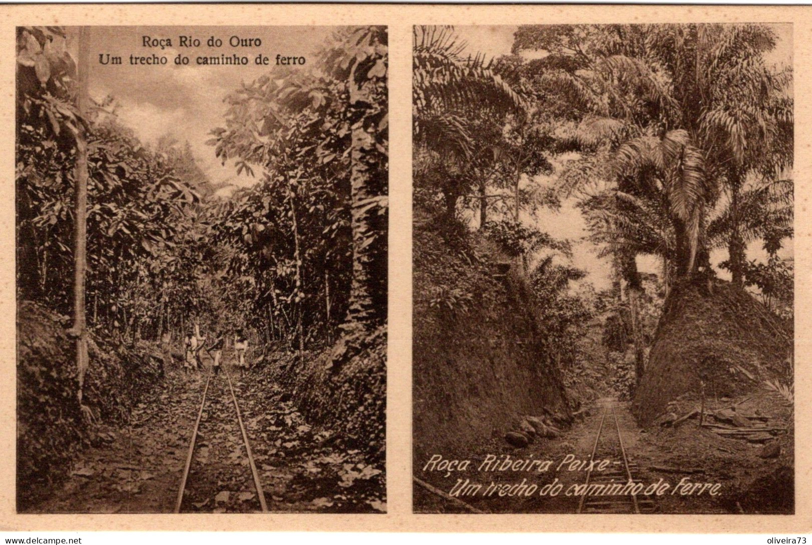 S.  SÃO TOMÉ - Roça Rio Do Ouro - Um Trecho Do Caminho De Ferro - Roça Ribeira Peixe - Um Trecho Do Caminho De Fe - Sao Tome Et Principe