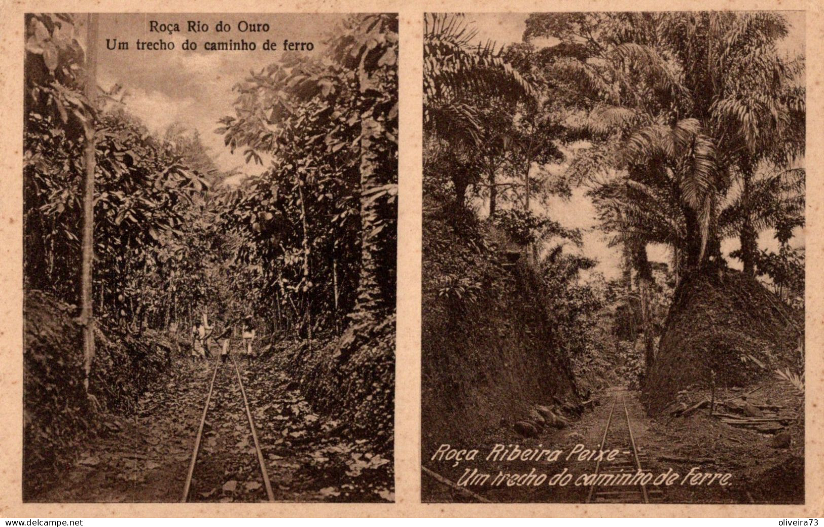 S.  SÃO TOMÉ - Roça Rio Do Ouro - Um Trecho Do Caminho De Ferro - Roça Ribeira Peixe - - Sao Tome Et Principe