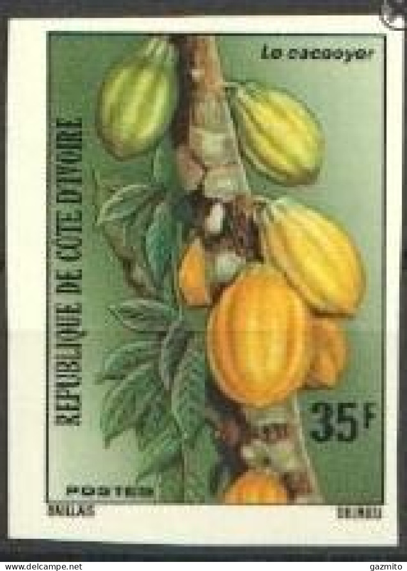 Ivory Coast 1975, Cacao, 1val IMPERFORATED - Alimentation