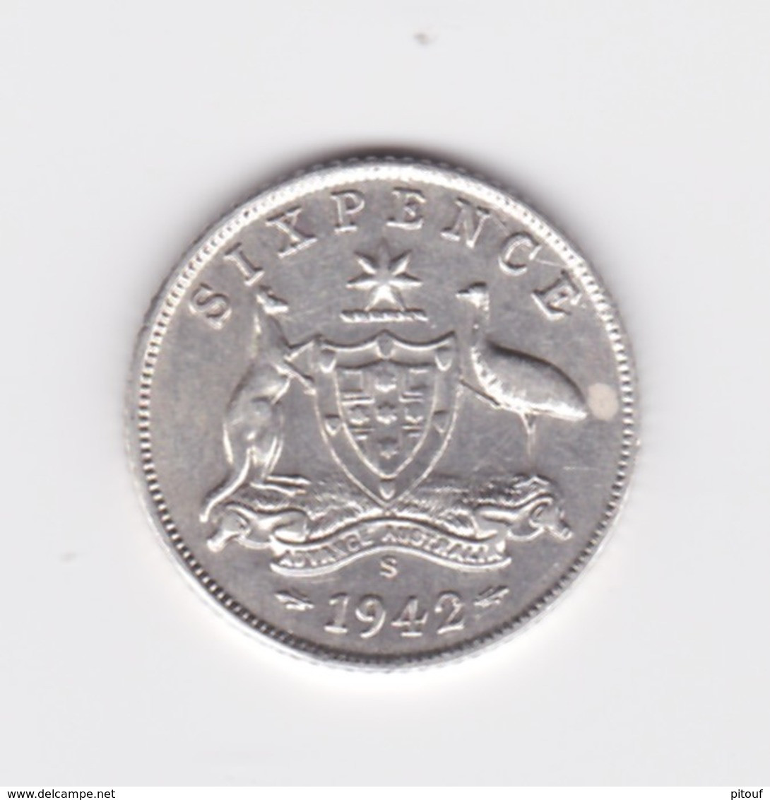 6 Pence 1942 S  Australie TTB à SUP - Sixpence
