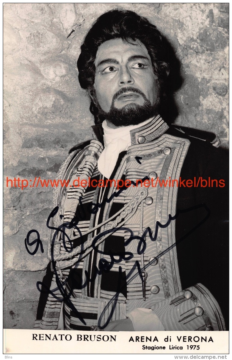 Renato Bruson Opera Signed Photo 12x18cm - Autographes