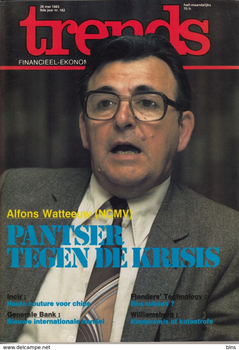 Trends 26 Mei 1983 - Alfons Watteeuw NCMV - Incir - Generale Bank - Williamsburg - Flander's Technology - Algemene Informatie