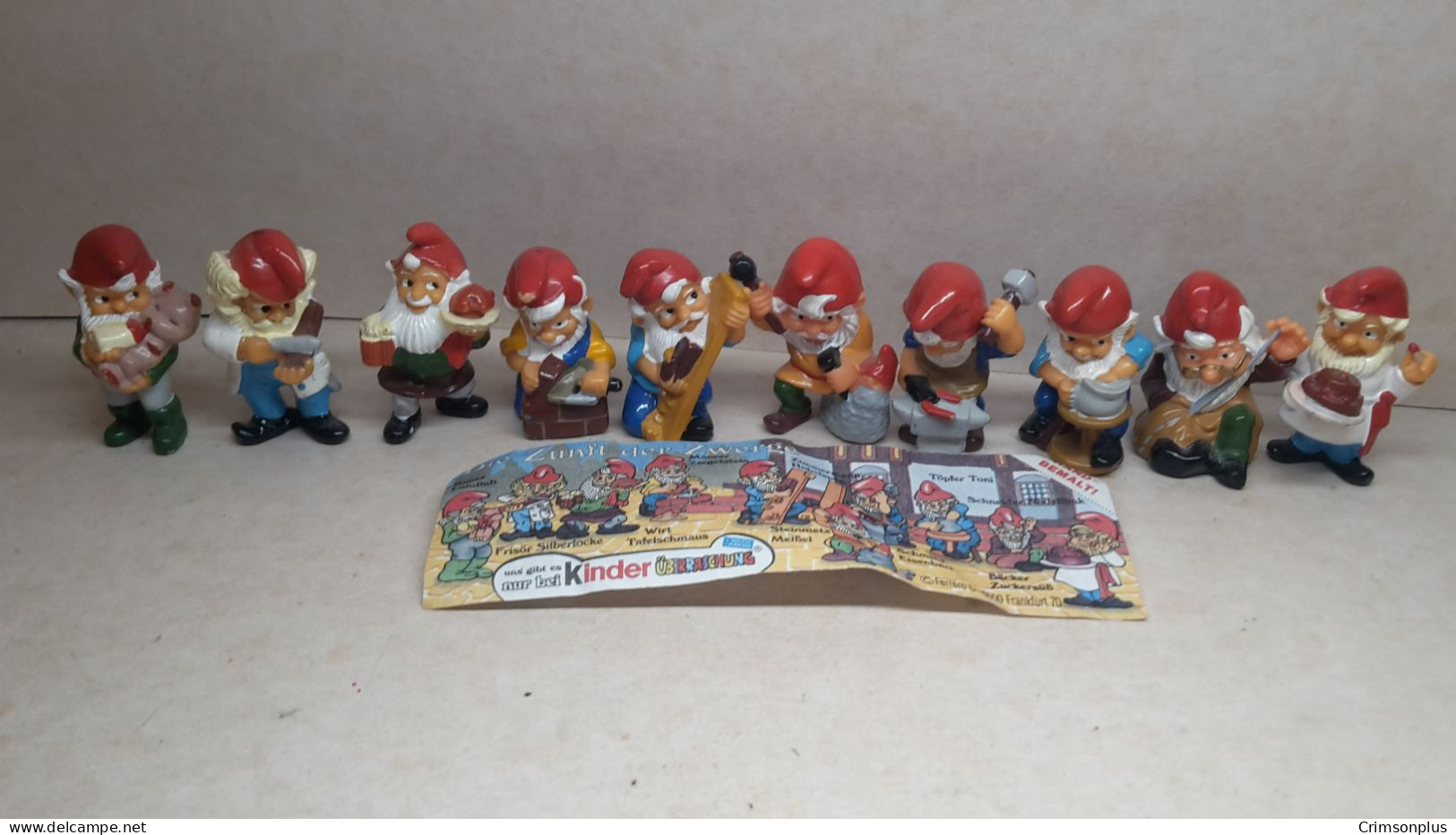 1992 Ferrero - Kinder Surprise - Die Zunft Der Zwerge - Complete Set + BPZ - Monoblocs