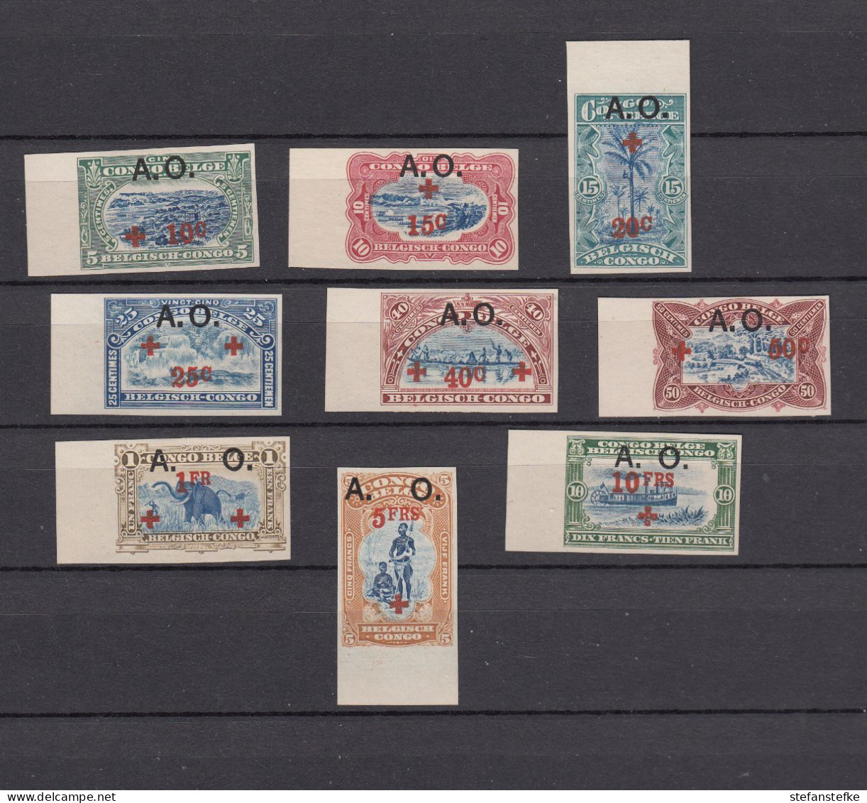Ruanda - Urundi  Ocb Nr:  36 - 44 * MH ONGETAND  (zie Scan) Always No Gum - Unused Stamps