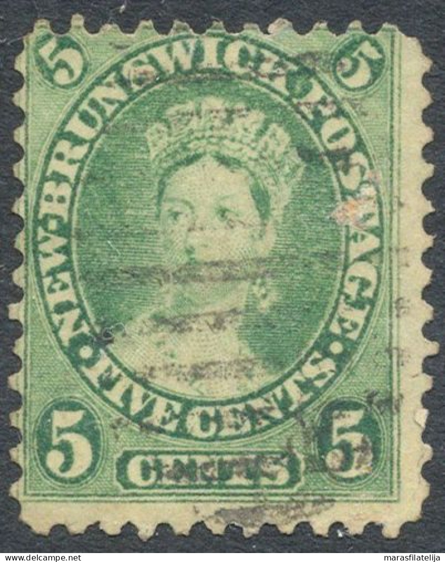 Canada, New Brunswick, 1860, Queen Victoria, 5c Used - Usados