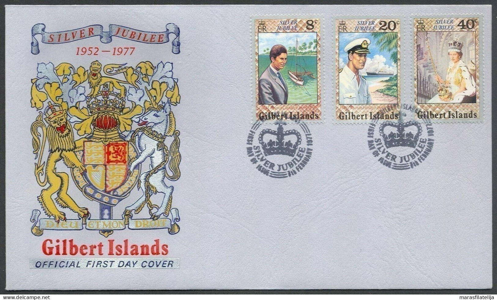 Gilbert Islands, 1977, Queen Elisabeth, Silver Jubilee, FDC - Sonstige - Ozeanien