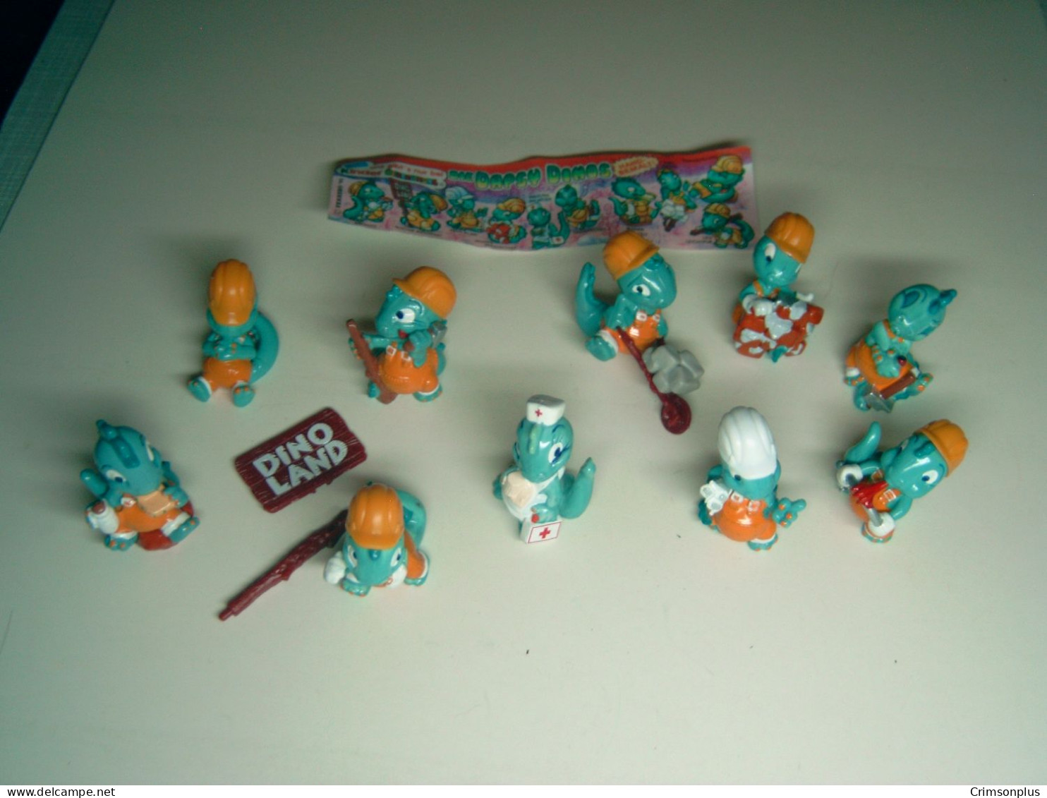 1995 Ferrero - Kinder Surprise - Die Dapsy Dinos - Complete Set + BPZ - Monoblocs