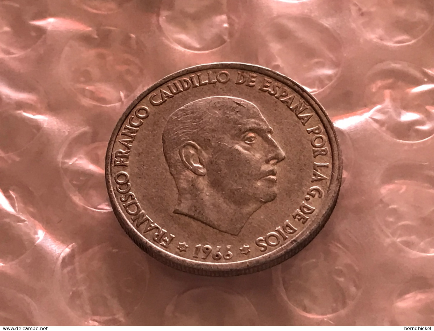 Münze Münzen Umlaufmünze Spanien 50 Centesimos 1966 Im Stern 68 - 50 Centesimi