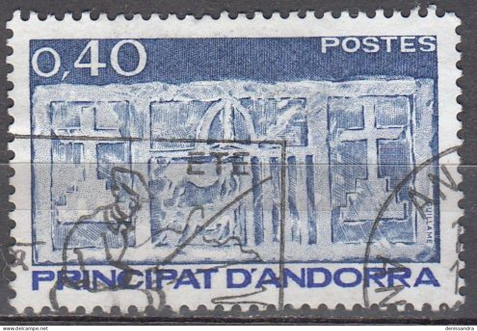 Andorre Français 1983 Michel 341 O Cote (2008) 0.30 € Ecu Primitif Des Vallées Cachet Rond - Used Stamps