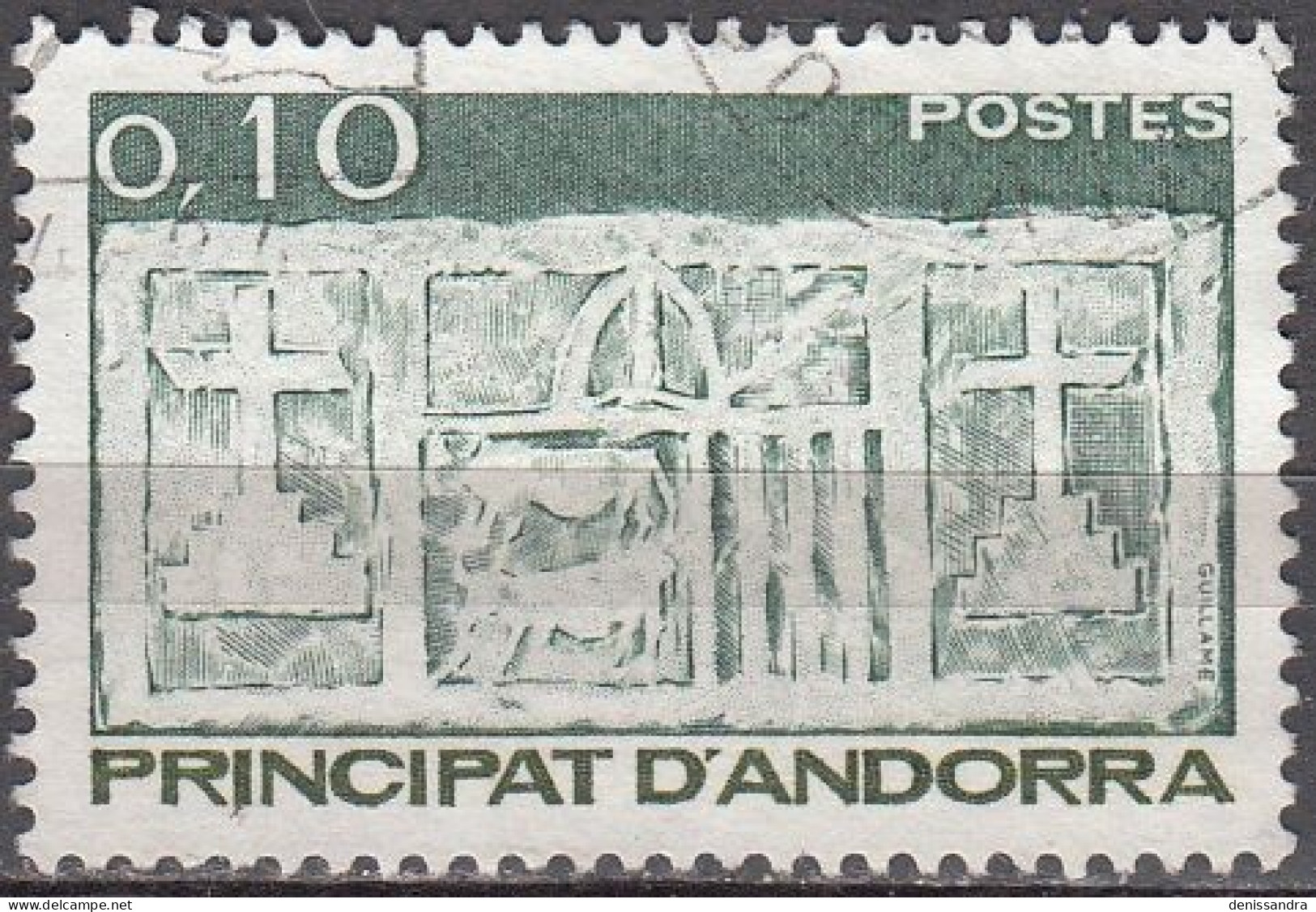 Andorre Français 1983 Michel 338 O Cote (2008) 0.20 € Ecu Primitif Des Vallées Cachet Rond - Used Stamps
