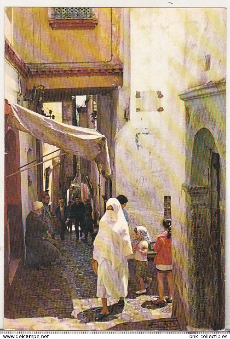 Algeria - Alger - Typical Street In The Casbah - 1974 Used Postcard - Afrique